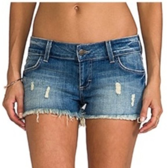 Siwy Pants - Siwy Camilla Distressed Cut Off Denim Shorts